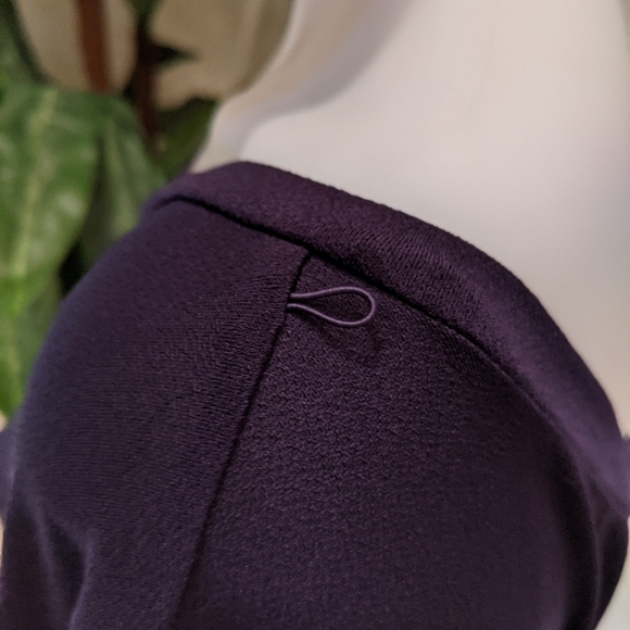 G. Collection Navy Split Trapeze Sleeve Dress Sz L - Picture 8 of 11